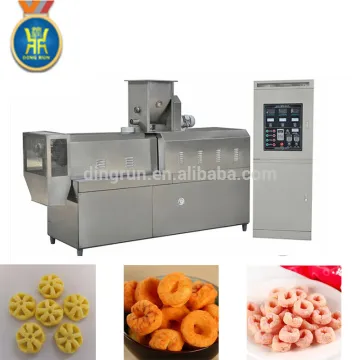 fully automatic puffed corn snack extruder machine