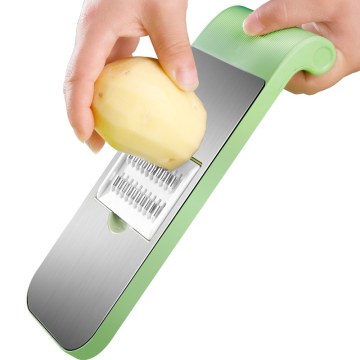 Gemüse-Shredder aus Edelstahl mit Rutsch mit einstellbarem Mandolinen-Slicer mit mehreren Blättern