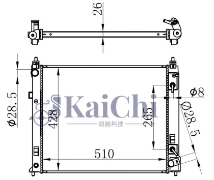 13260 Radiator 2012-2019 Nissan Versa/Versa Note/Micra 1.6L