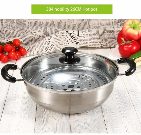 304 Nobility Stainless Steel Hot Pot Steamer Pot