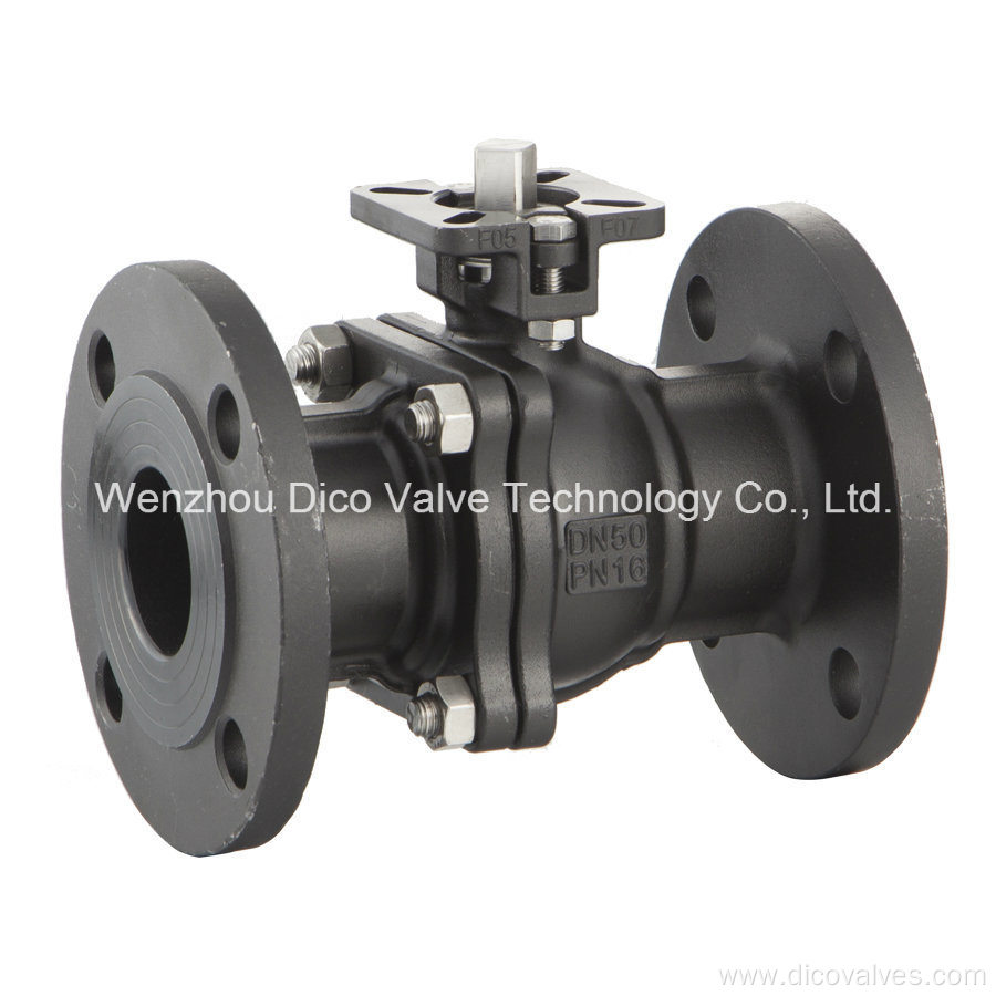 Wenzhou ANSI Wcb ISO5211 Pad Flange Ball Valve