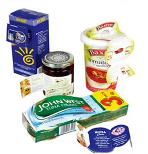 Food packing double layer label sticker, food decorative sticker,food packing labels