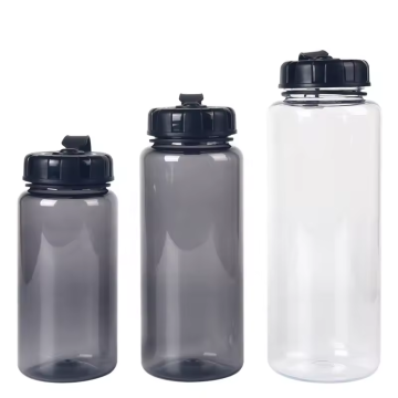 Eco-Friendly BPA-Free Tritan Wide Mouth Water Bottle with Handle (550ml/750ml/1L) for Travel and Sports
