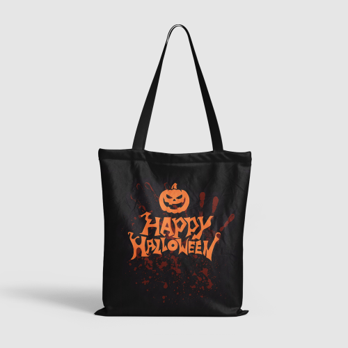 Halloween Dual-Sided Canvas Tote Bag