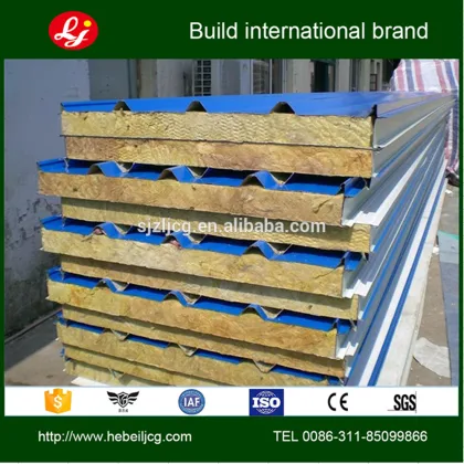 Metal glass wool board rockwool sandwich panels
