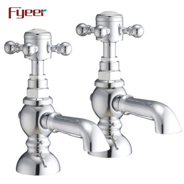 Fyyeer European Style Monte Monted Cross Manage Cold and Calt Batub Tap