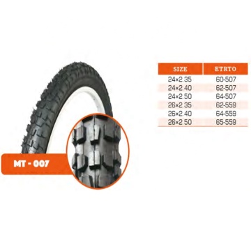 Black Rubber 24 Inch Mountain Bike Tyres