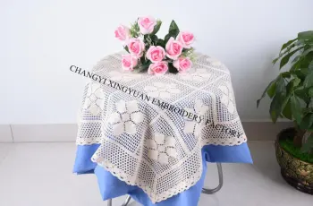 knitted tablecloth