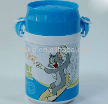 0.23mm tinplate water bottle with strap for carrying