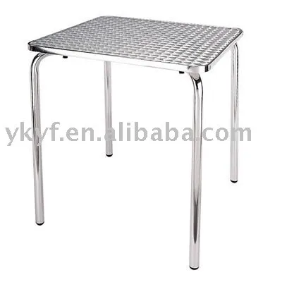 Foldable Aluminum Bar Table with 4 legs