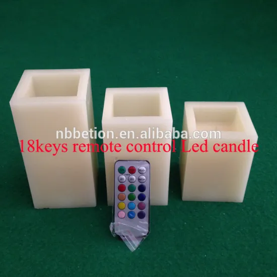 LED candle with remote control 3pcs flameless remote control candles Color Changing Candle light