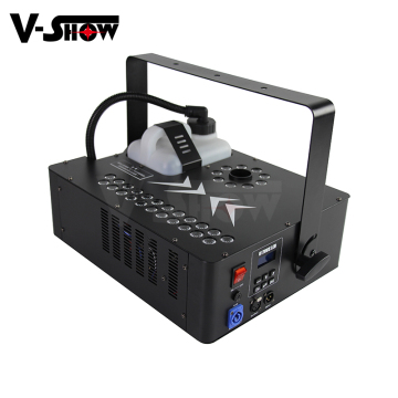 VHSOW JF1700 LED Fog Jet Machine - 1700W Portable Smoke Machine for Shows and Weddings