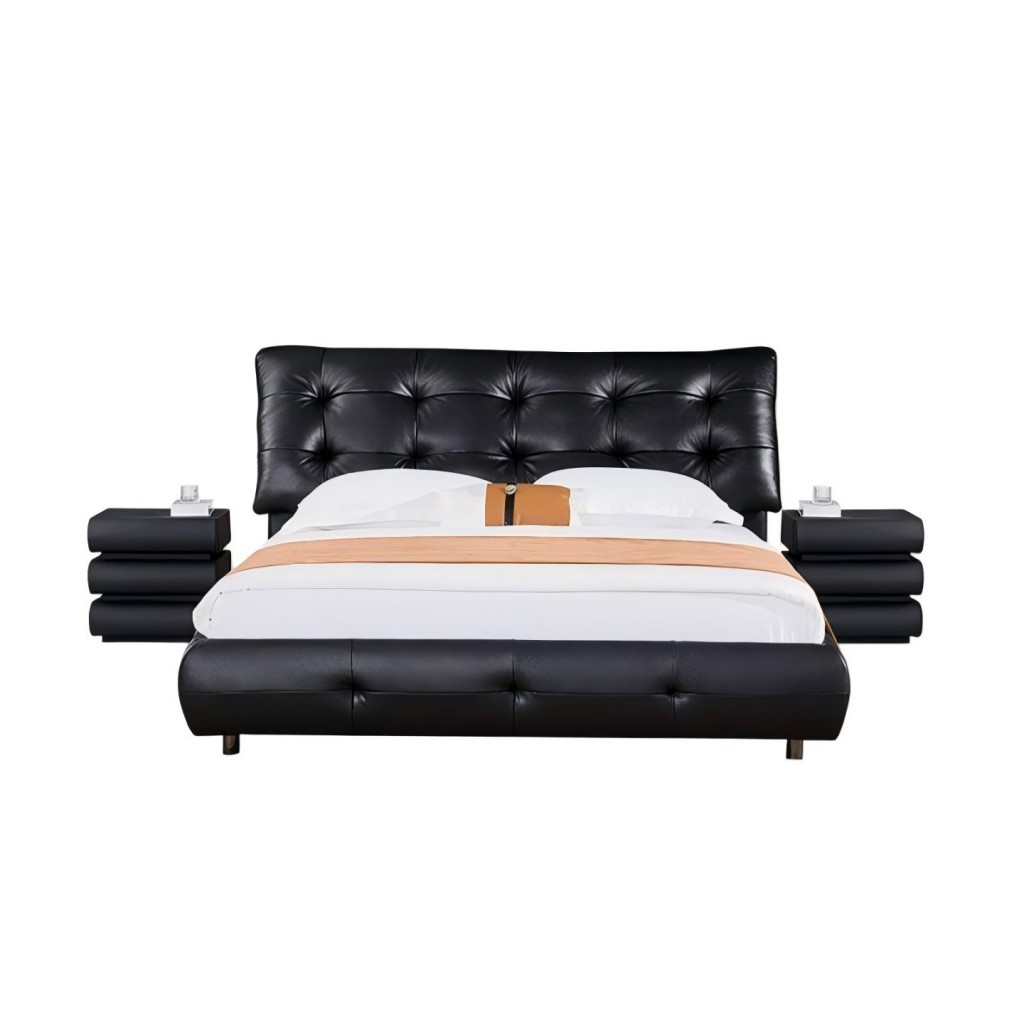 Grand Dark Bear Plush Bed - Side View