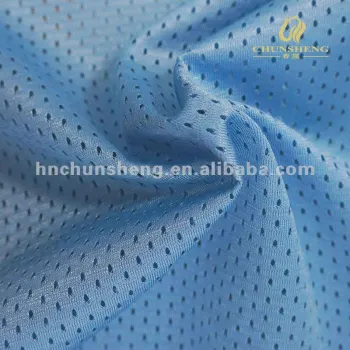 Light Bule 100% Polyester 3x3 Mesh Fabric for Sportswar