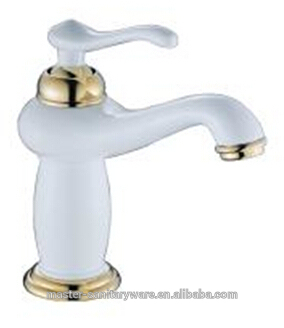 ceramic white basin faucet old style 2107