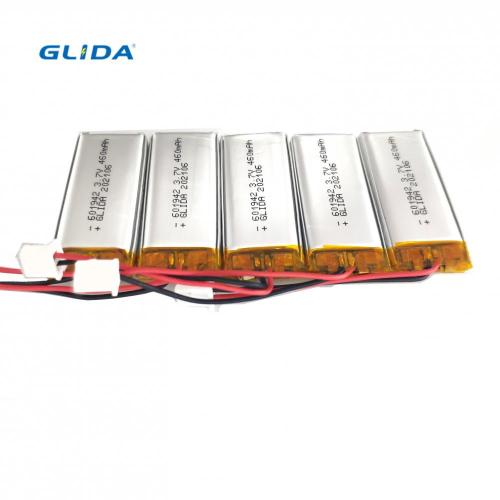 rechargeable polymer battery 601942 450mah 3.7V for watch