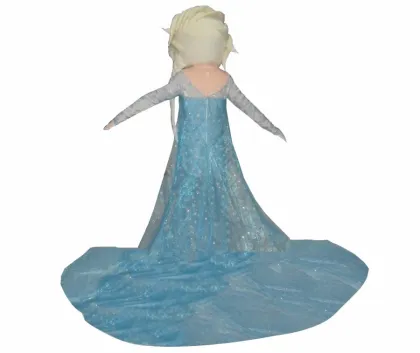 Hot Sale Frozen Cartoon Character Princess Elsa Anna and Snowman Mascot Costume Party and Festival Supply Adult Size