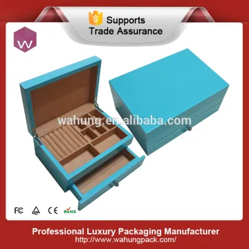 Customize wooden jewellery box with compartments
