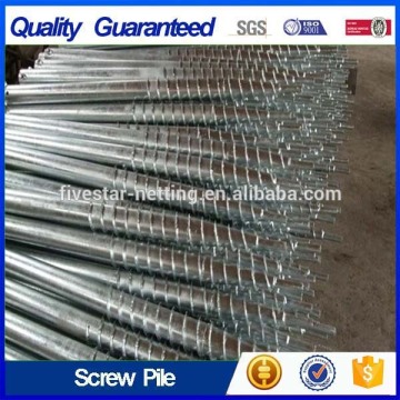 China helical screw piles , screw in foundation piers