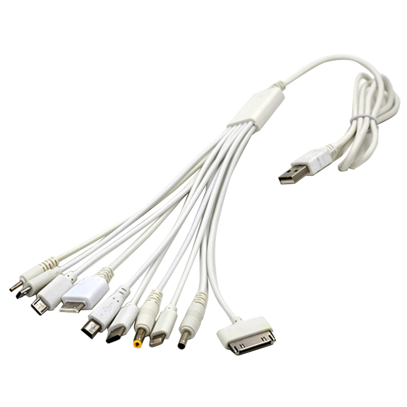 1pcs 10 in 1 Multifunction USB Cable Charger USB Adapter Data Wire For Phone Laptop PC Cables Data Transfer Cable Universal