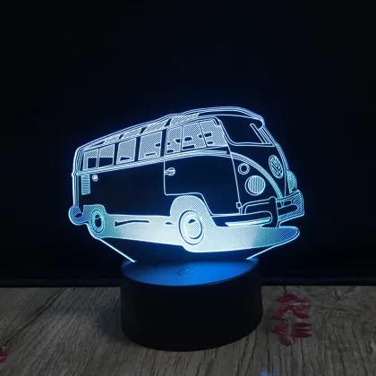 7 Colors 3D Visual Illusion Lamp