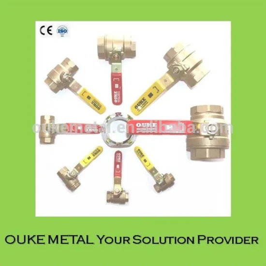 Approved CE 2 way brass ball valve for oil water gas