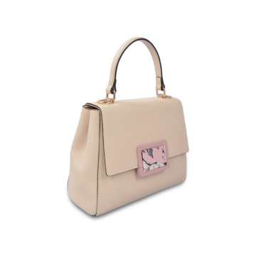 Le-parmentier Designer Peggy Leather Top Handle Satchel Bag