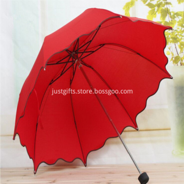 Promotional Falbala Folding Umbrella