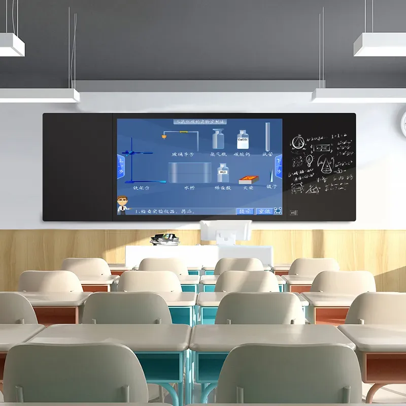SmartClass 4K Interactive LCD Blackboard with Electronic Chalk Writing