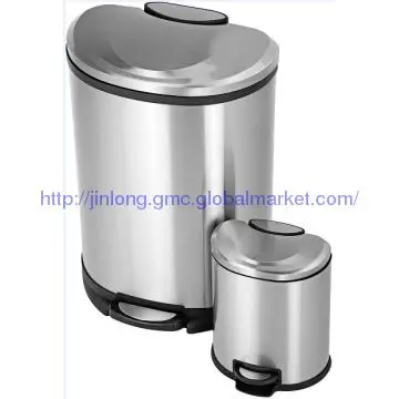 Sam\'s Stainless Steel Semi-round Dustbin