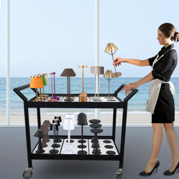 Wireless Charging Desk Lamp with Mobile Phone Rechargeable Trolley