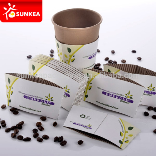 PE coated paper coffee cup sleeve