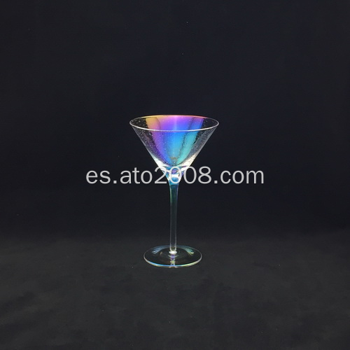 Chapado en Vaso de Martini de Colores con Burbuja