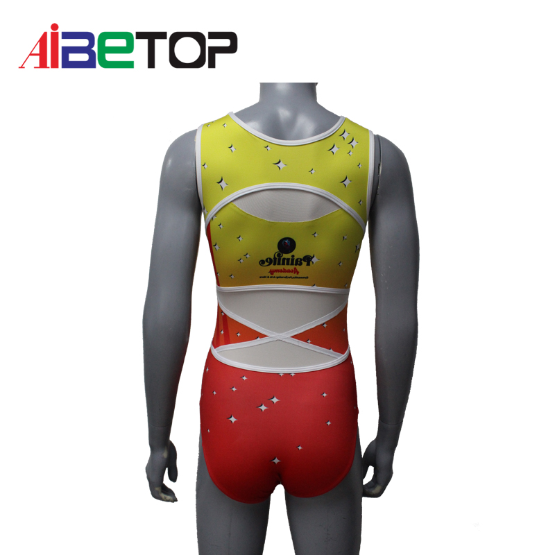 Girls rhinestones gymnastic leotards