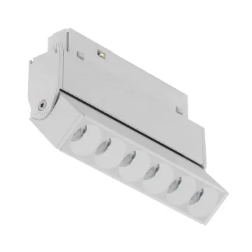 PNY White Color Magnetic Track Lighting - Adjustable 60 Degree DALI DT6 DT8 Dimming & Tunable for Smart Home Indoor