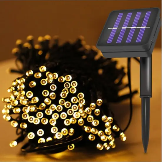 Rechargeable Waterproof Solar Garden String Lights for Home and Christmas/Diwali Decoration