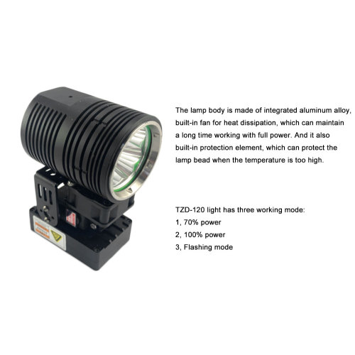 TZD-120 high brightness Drone searchlight For Search Rescue