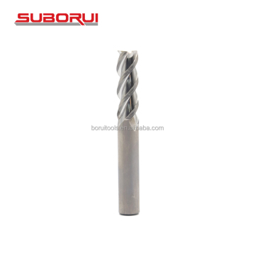 SUBORUI 6mm 8mm HRC55 3 Flute Carbide Milling Cutter for Aluminum