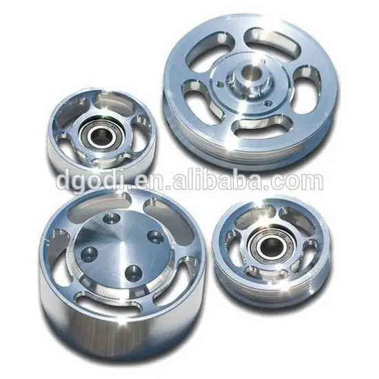Aluminum belt pulley forging for auto engine pulley kits