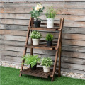 3 Tiers Wood Plant Stand Shelf Vertical Rack