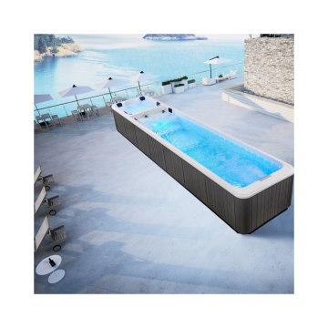 Outdoor Hotel Garden 10m White Acrylic Adult Hydro Massage BALBOA Waterproof System Custom Insulating Cover