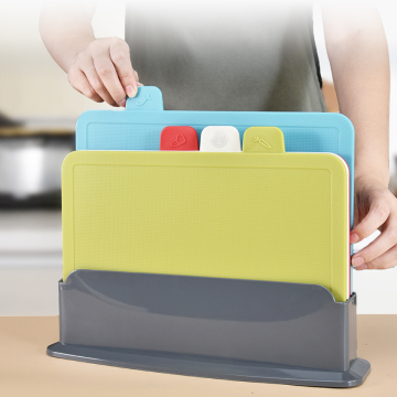Hot Sale 4 PCS Plastic Cutting Board Set - Anti-slip and Dishwasher Safe