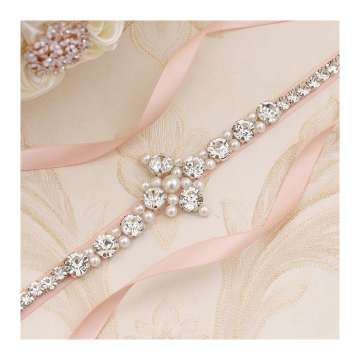 Wholesale Bling Pearl Rhinestone Waistbands for Bridal and Wedding Dresses