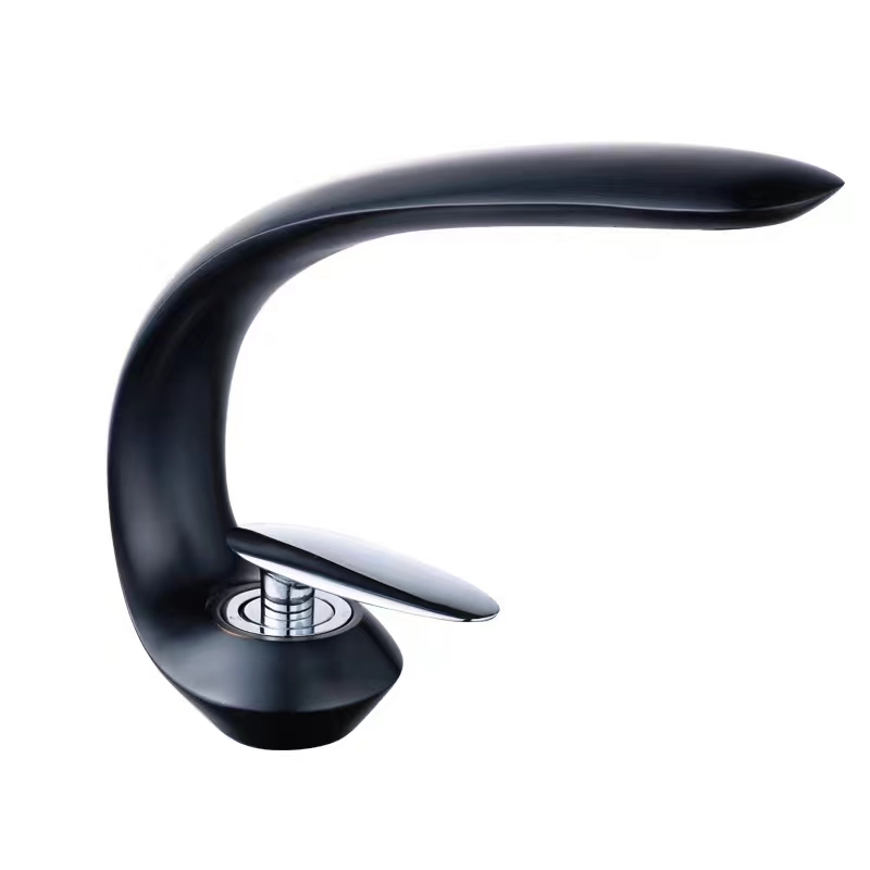 새로운 도착 고품질 단일 핸들 황동 크롬 도금 욕실 싱크 분지 수도꼭지 믹서 탭