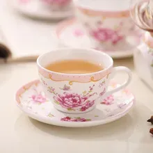 Luxury European Ceramic Vintage Flower Teapot Tea Cup and Saucer Set Porcelain Cups Afternoon Tea Sets

**Title:** Vintage European Porcelain Tea Set with Flower Design