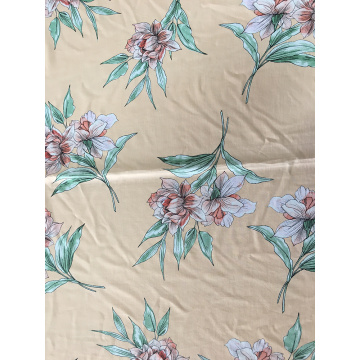 Flower Design Rayon Poplin shuttle Light Printing Fabric