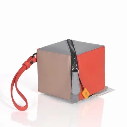 Fendi Cosmetic Clutch With Calfskin Leather