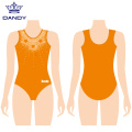 Ngaropéa rhinestones rhinestones tanpa lengan leotards