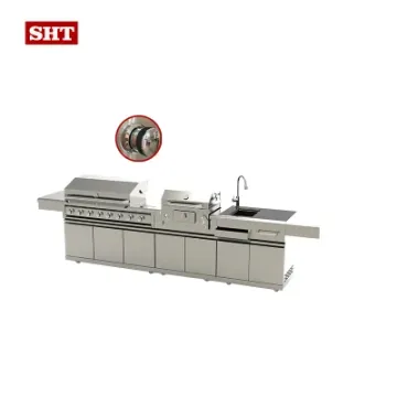 Backyard Garden BBQ Kitchen Outdoor Cabinet Grill and Sink Cabinets