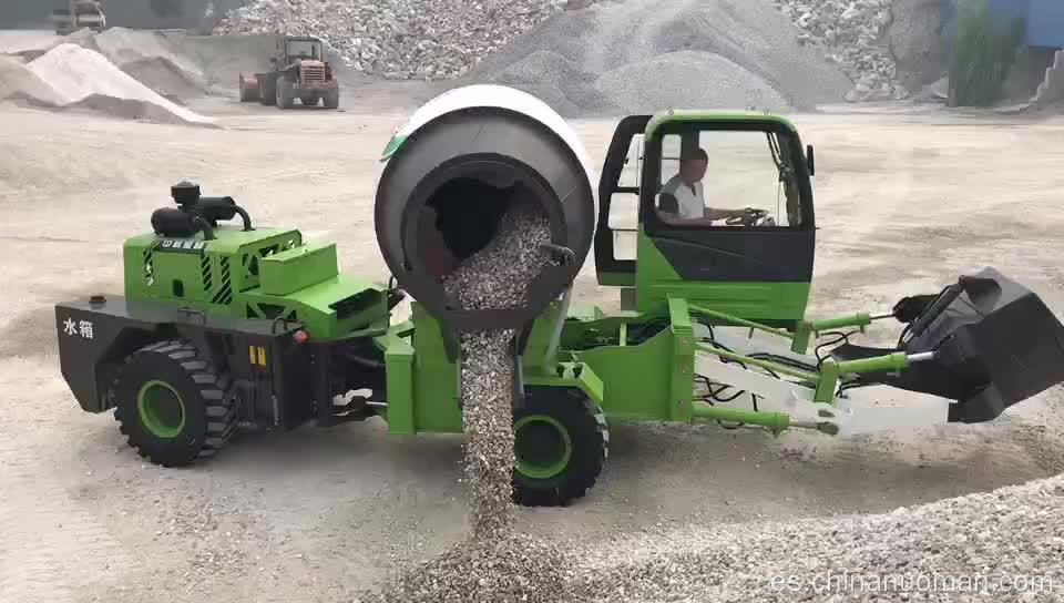 Modelo de camiones de camiones de mezcladores de concreto con camión volumétrico